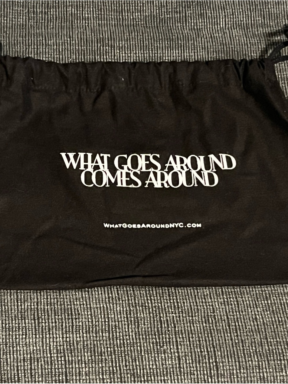 What goes around comes around bag